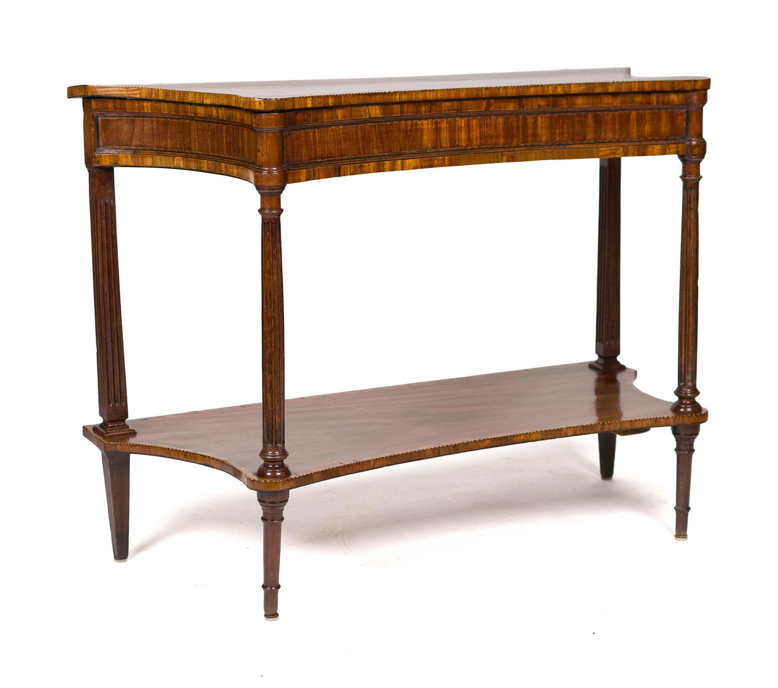 ANTIQUE NEOCLASSICAL INLAID CONSOLE TABLE. (1 of 13)