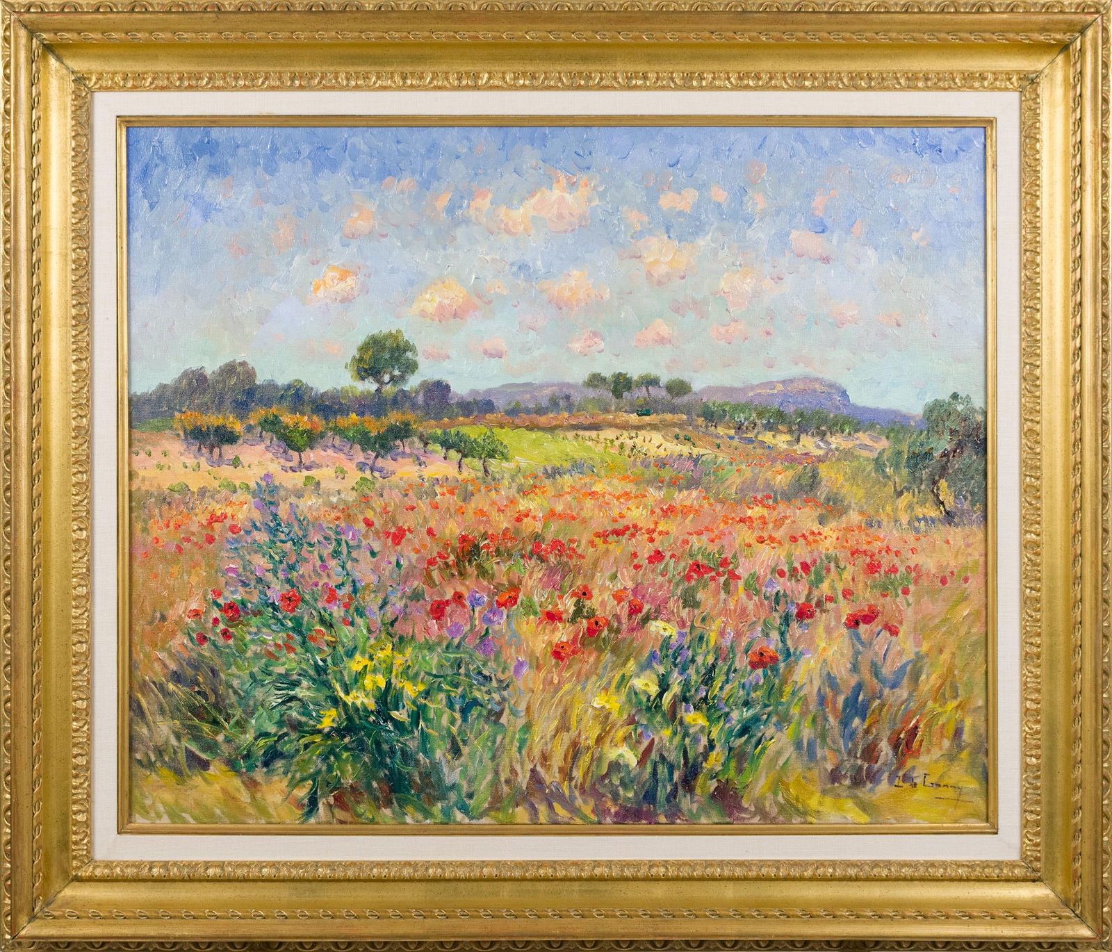 ISABELLE DE GANAY OIL ON CANVAS, WALLY FINDLAY LABEL. (1 of 8)