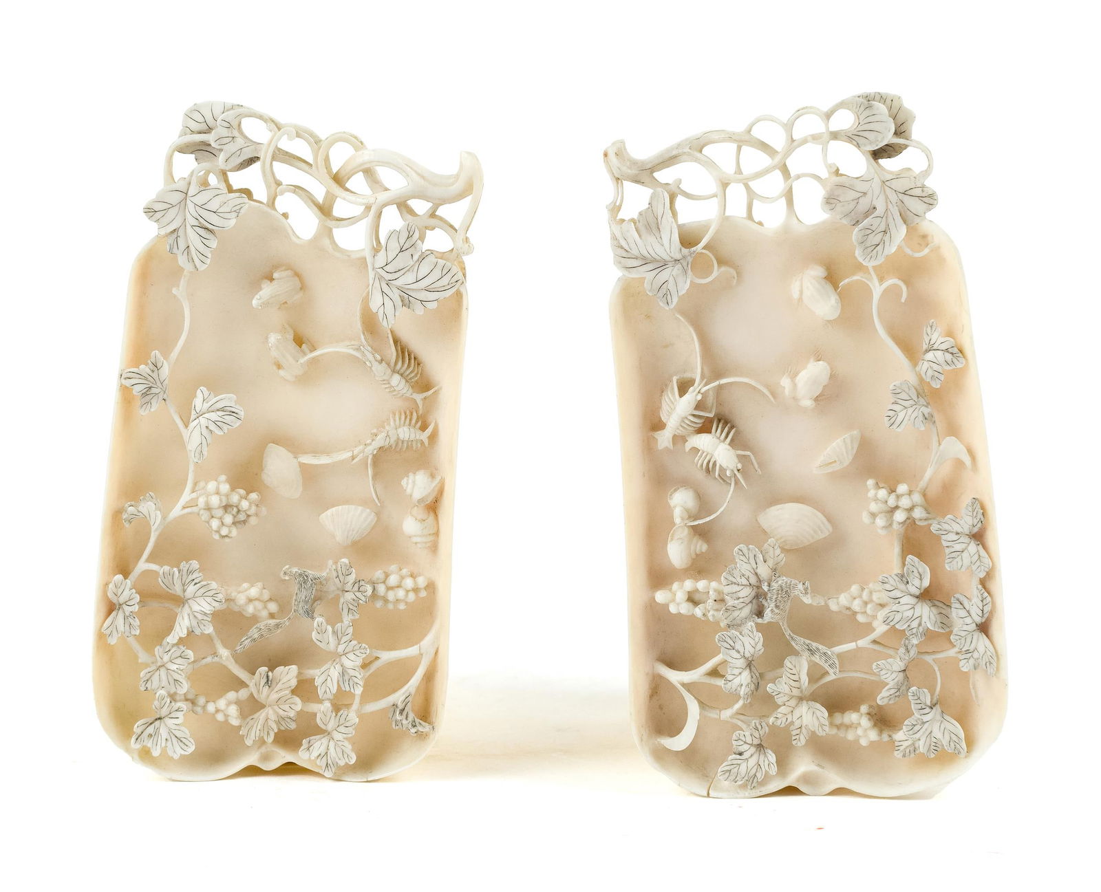 FINELY CARVED 19TH C. CHINESE BRUSH RESTS. (1 of 6)