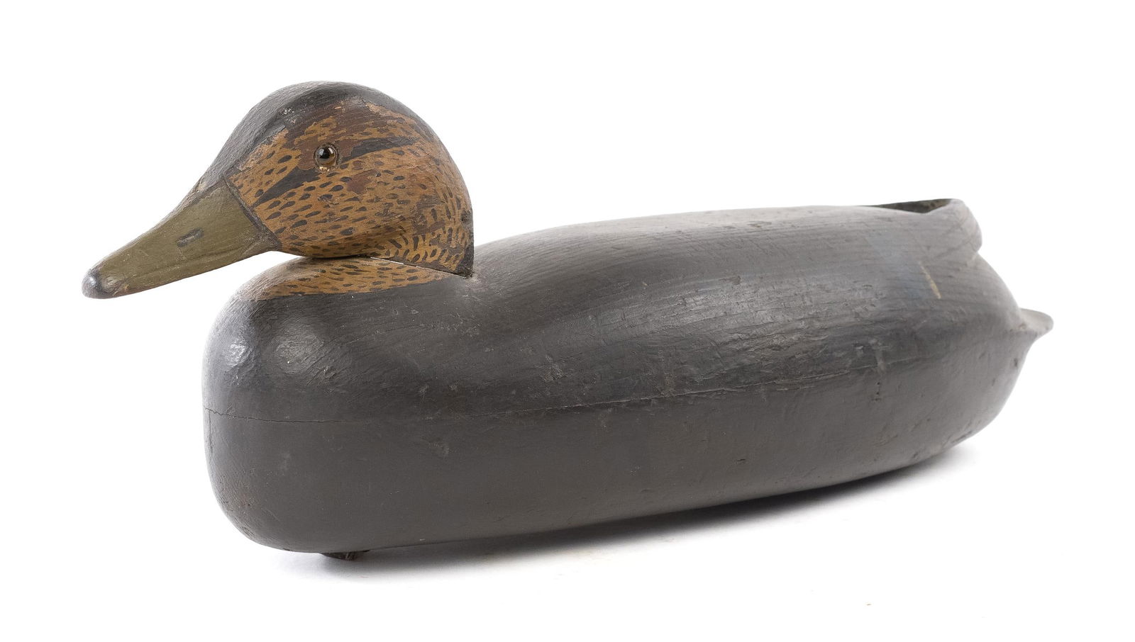 CHARLES BLACK DELAWARE VALLEY SLEEPING DUCK DECOY. (1 of 8)