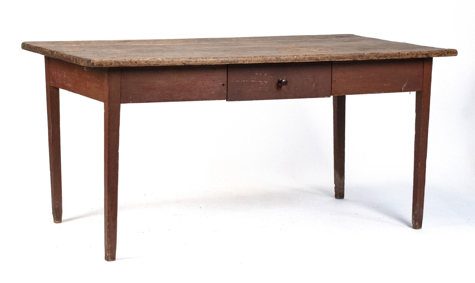 EARLY 19TH C. AMERICAN ONE DRAWER TAVERN TABLE. (1 of 14)