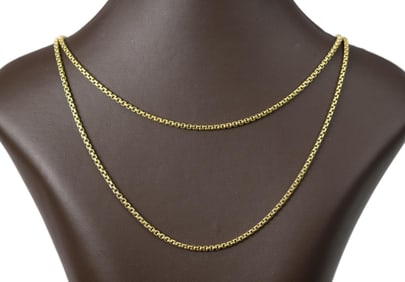 DAVID YURMAN 18K YELLOW GOLD CHAIN.