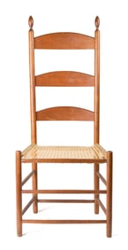 ANTIQUE ENFIELD NH SHAKER SIDE CHAIR.