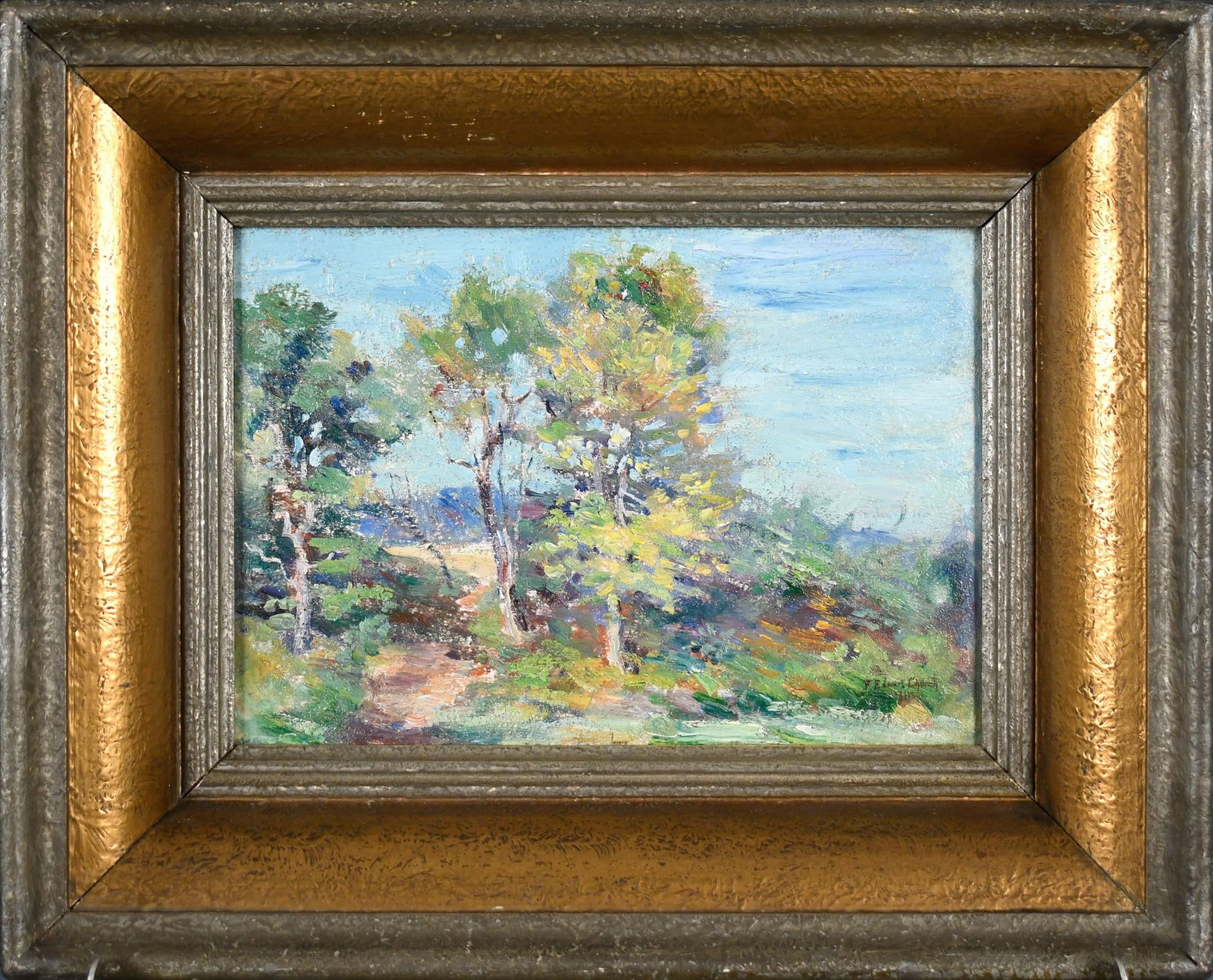 FREDERIC E. CHURCH OIL, THE COW PATH. (1 of 6)