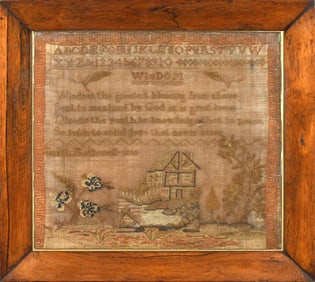 1830 NEEDLEWORK SAMPLER.