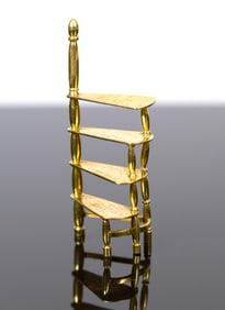 18K GOLD LIBRARY STEPS, 20 GRAMS.