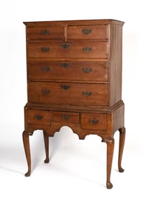 18TH C. QUEEN ANNE NEW YORK HIGHBOY.