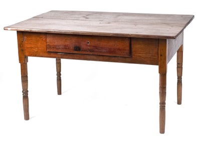 19TH C. AMERICAN TAVERN TABLE.
