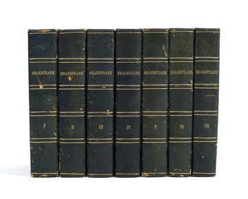 WORKS WILLIAM SHAKESPEARE AMERICAN BINDINGS 2 OF 2.