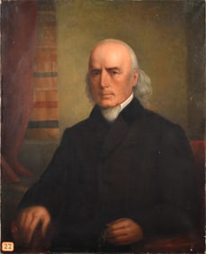 19TH C. PORTRAIT OF MAN, OIL ON CANVAS
