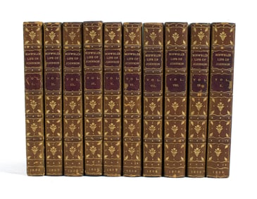 LIFE SAMUEL JOHNSON BOSWELL 1859-66 FINE BINDINGS.