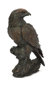 CHINESE QING DYNASTY EAGLE BRONZE.