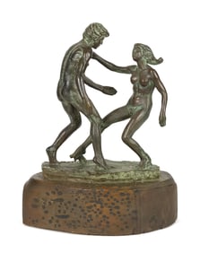 RANDOLPH JOHNSON BRONZE, TWO FIGURES.