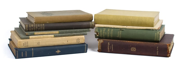 10 ILLUSTRATED 19TH & 20TH CENTURY ART BOOKS.