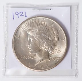 1921 AMERICAN PEACE DOLLAR.