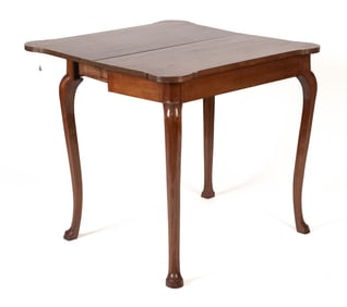 CA.1900 QUEEN ANNE STYLE CARD TABLE.