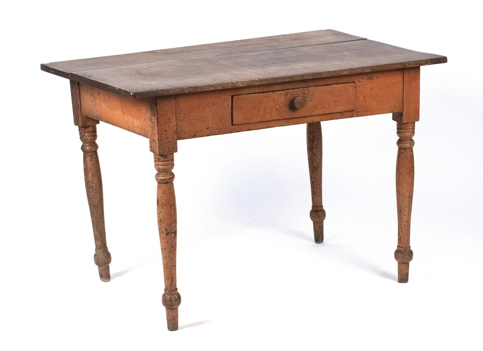 19TH C. PAINTED SINGLE DRAWER WORK TABLE. (1 of 13)