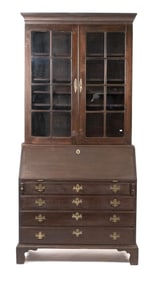 CHIPPENDALE CHERRY SECRETARY.