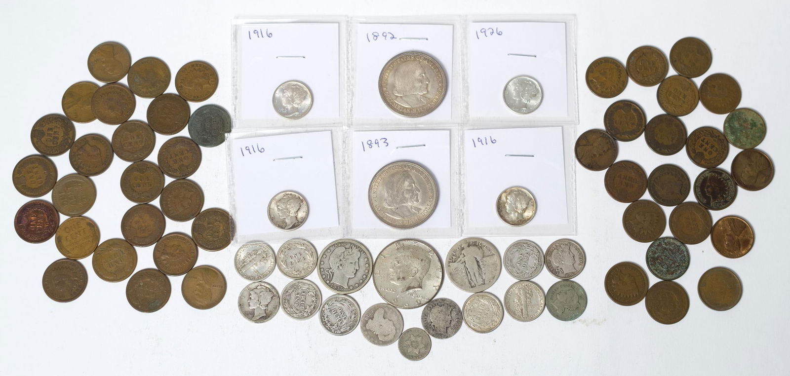 ASSORTED LOT OF AMERICAN COINS. (1 of 5)