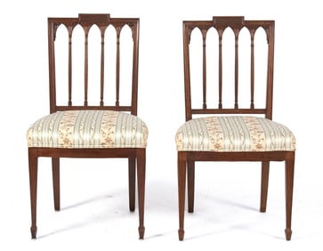 PAIR SLOVER AND TAYLOR STYLE SIDE CHAIRS.