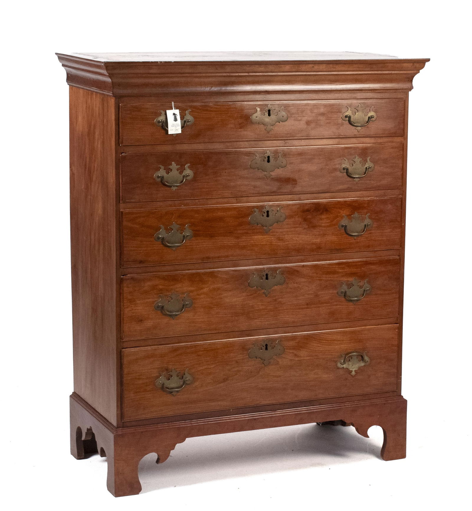 18TH C. AMERICAN CHIPPENDALE TALL CHEST. (1 of 16)