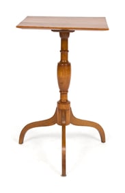 FEDERAL CHERRY SPIDER LEG CANDLESTAND.