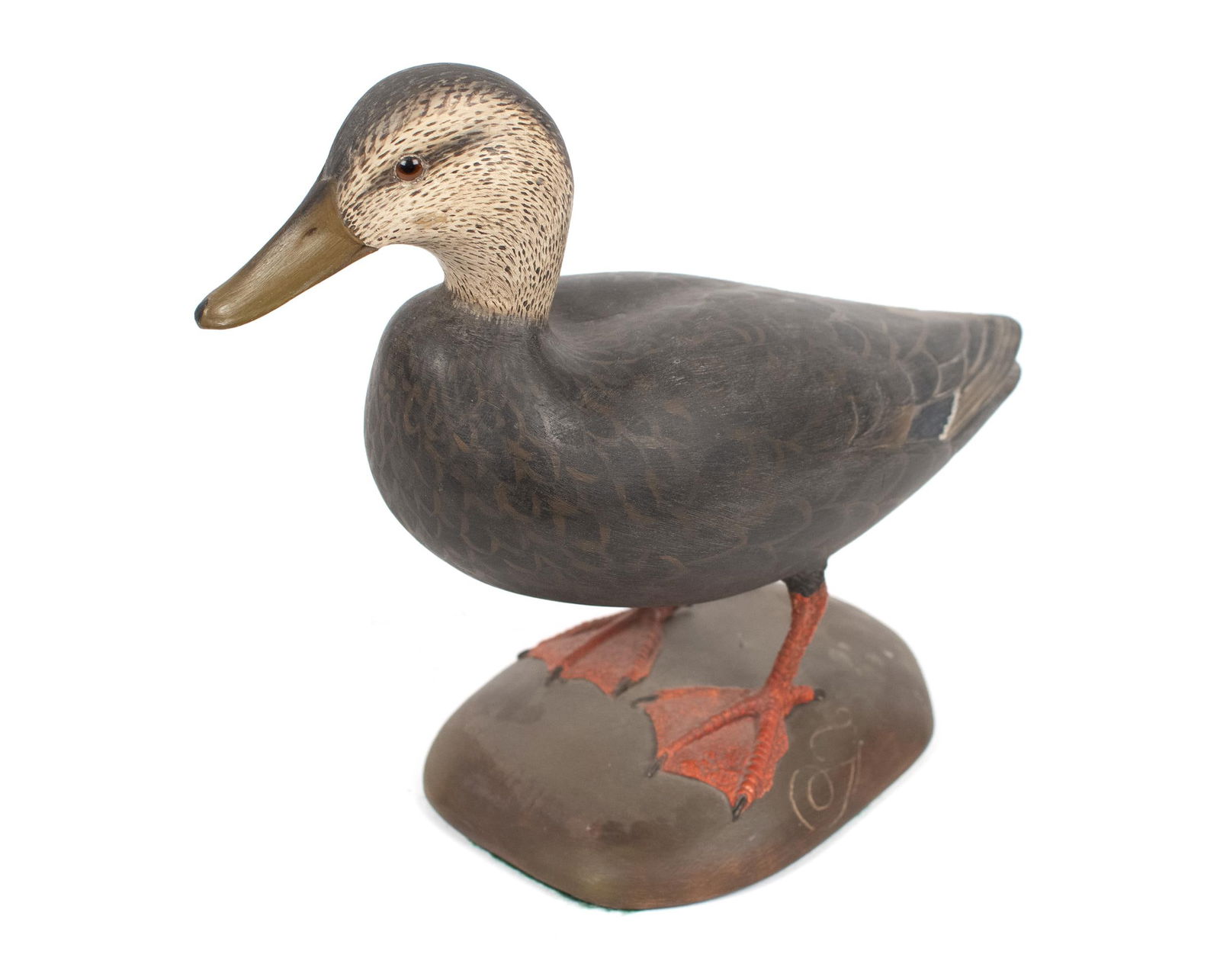 FRANK FINNEY STANDING DUCK DECOY. (1 of 13)