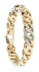 HEAVY 14K GOLD BRACELET, 109 GRAMS.