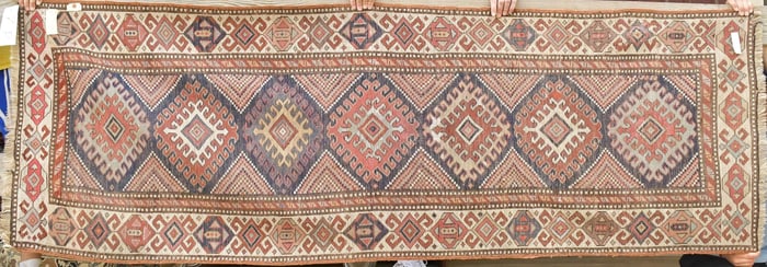 ANTIQUE ORIENTAL RUG, RUNNER.