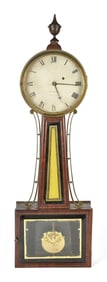 EARLY 19TH C. A. WILLARD BOSTON BANJO CLOCK.
