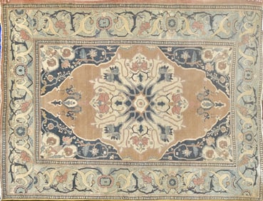 ANTIQUE ORIENTAL SCATTER RUG.