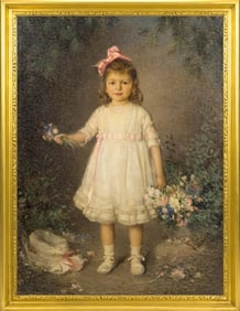 WILBUR HAMILTON OIL, PORTRAIT OF PRISCILLA MANNING.