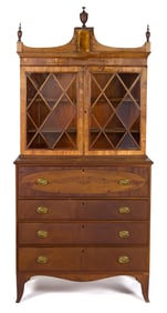 A FEDERAL PORTSMOUTH NEW HAMPSHIRE INLAID SECRETARY.