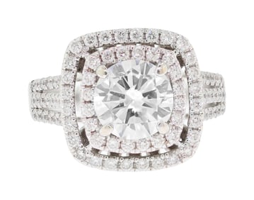 14K GOLD 1.55 CT. DIAMOND RING.