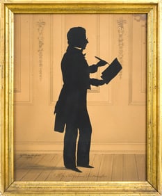 AUGUST EDOUART SILHOUETTE, ABRAHAM SCHUMACHER.