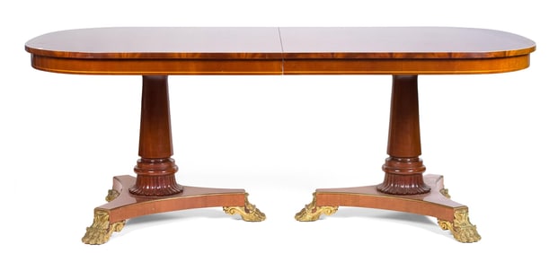 EXCEPTIONAL KINDEL NEOCLASSICAL STYLE DINING TABLE.