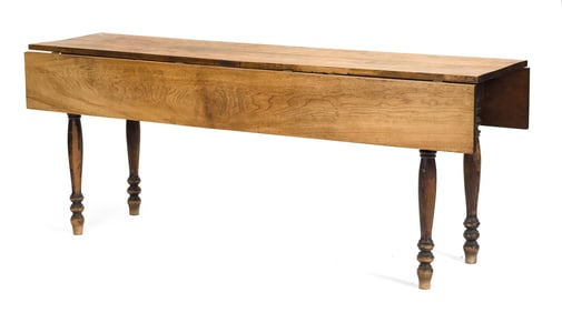 19TH C. AMERICAN BIRCH HARVEST TABLE.