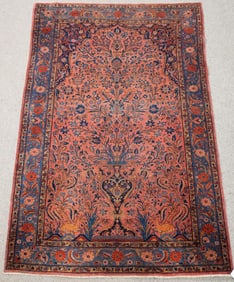 ANTIQUE ORIENTAL SCATTER RUG, SAROUK.