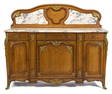 ANTIQUE FRENCH MERCIER FRERES LABELED SIDEBOARD.