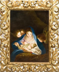AFTER CARLO MARATTA OIL ON CANVAS, THE HOLY NIGHT.