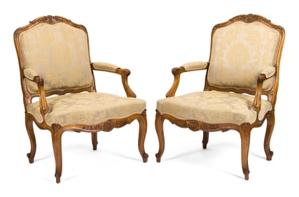 PR. LATE 19TH C. FRENCH WALNUT BERGERES.