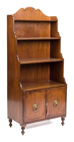 19TH C. REGENCY BOOKSHELVES.
