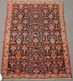 ANTIQUE ORIENTAL SCATTER RUG.
