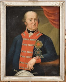 19TH C. GERMAN PORTARIT OF MILITARY GENTLEMAN.