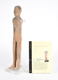 TOMB FIGURE OF SOLDIER, WESTERN HAN DYNASTY.