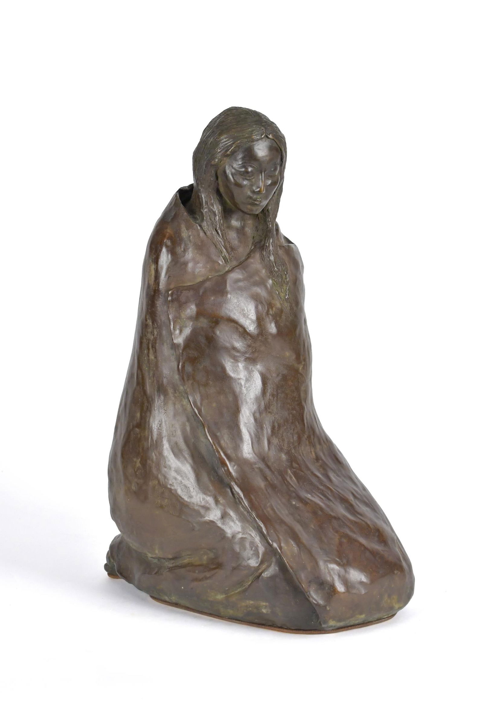R.C. GORMAN BRONZE, PUEBLO WOMAN. (1 of 11)