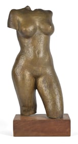 BERTA MARGOULIES BRONZE, NUDE.