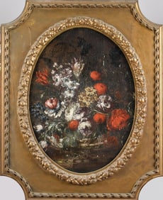 18TH/19TH OIL, FLORAL STILL LIFE, CIRINNI ATTRIB.