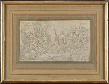 OLD MASTERS SCHOOL SKETCH, FRANCESCO ALBANO.