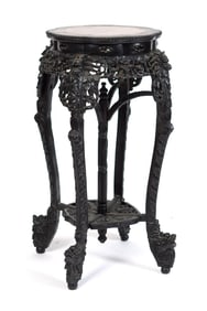 ANTIQUE CHINESE HARDWOOD STAND.